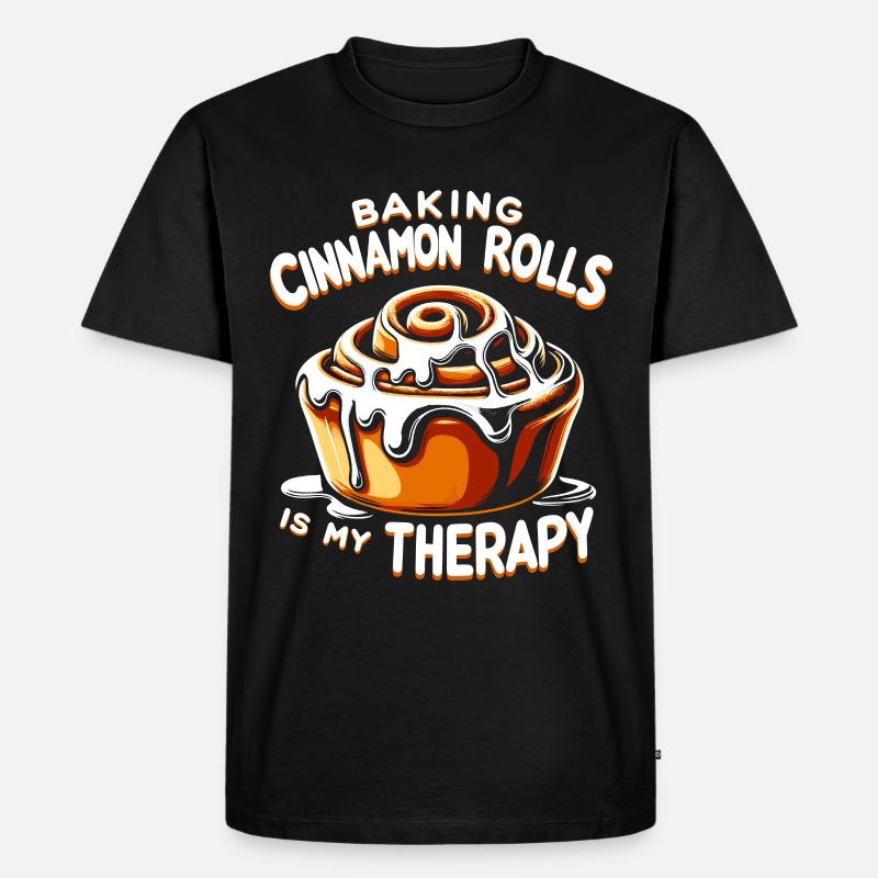 Cinnamon Roll Baker - Men's Premium Organic T-Shirt - black