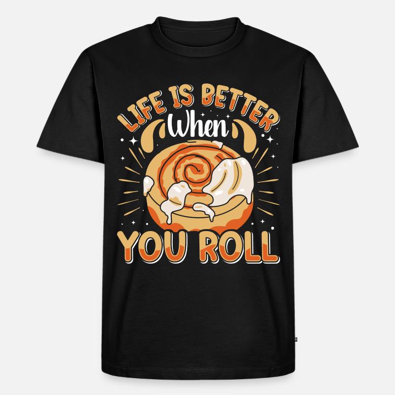 Cinnamon Roll Baker - Men's Premium Organic T-Shirt - black