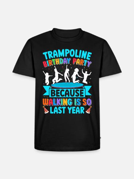 Fête d’anniversaire trampoline - T-shirt Premium bio Homme - noir