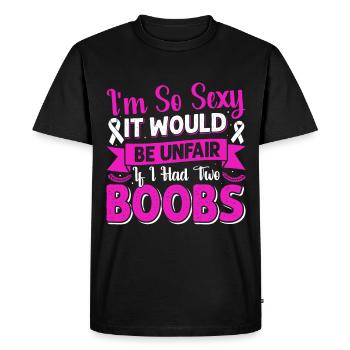 Pride Mastectomy Cancer Survivor Breast Cancer - Men's Premium Organic T-Shirt - black - Front - Nico (187cm)