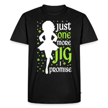 Danse irlandaise Danse irlandaise - T-shirt Premium bio Homme - noir - Devant - Nico (187cm)