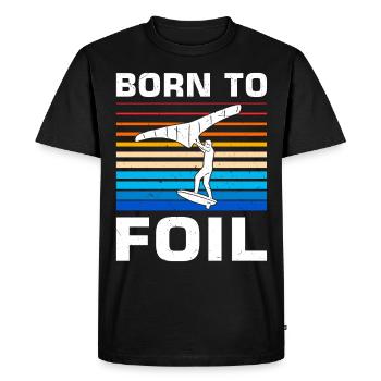 Wingsurfing Foil Wing Wing Boarding Wing Foiling - Men's Premium Organic T-Shirt - black - Front - Nico (187cm)
