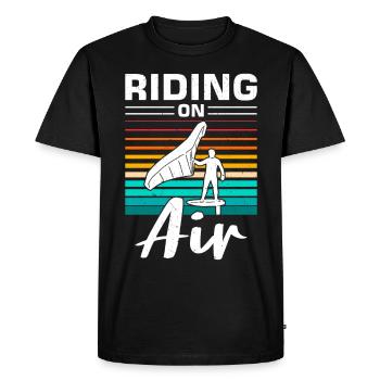 Wingsurfing Foil Wing Wing Boarding Wing Foiling - Men's Premium Organic T-Shirt - black - Front - Nico (187cm)