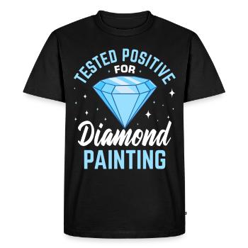 Hobby Diamond Painter Diamant - Men's Premium Organic T-Shirt - black - Front - Nico (187cm)