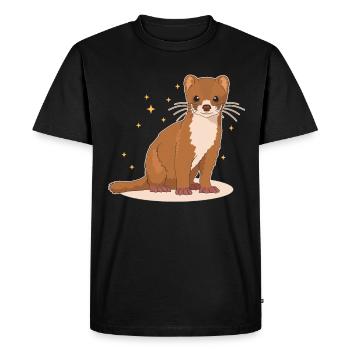 Weasel Little Weasel Mouse Weasel Gift - Men's Premium Organic T-Shirt - black - Front - Nico (187cm)