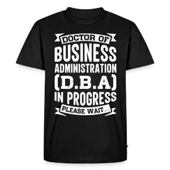 Administration des affaires Bureau de l’administration des affaires - T-shirt Premium bio Homme - noir - Devant - Nico (187cm)