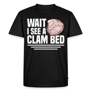Moules Fruits de mer - T-shirt Premium bio Homme - noir - Devant - Nico (187cm)