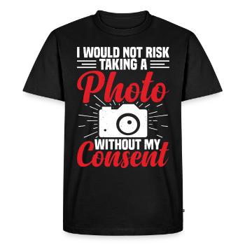 Créateurs de contenu et influenceurs sur les réseaux sociaux - T-shirt Premium bio Homme - noir - Devant - Nico (187cm)