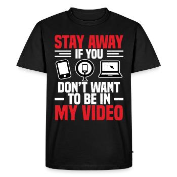Créateurs de contenu et influenceurs sur les réseaux sociaux - T-shirt Premium bio Homme - noir - Devant - Nico (187cm)