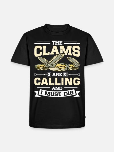 Mussels Seafood - Men's Premium Organic T-Shirt - black