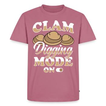 Moules Fruits de mer - T-shirt Premium bio Homme - mauve - Devant - Nico (187cm)