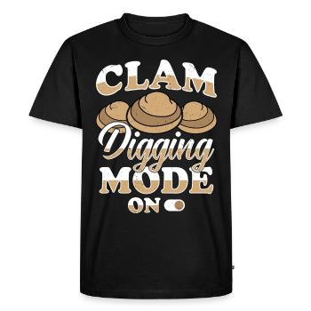 Moules Fruits de mer - T-shirt Premium bio Homme - noir - Devant - Nico (187cm)