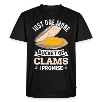 Moules Fruits de mer - T-shirt Premium bio Homme - noir - Devant - Nico (187cm)