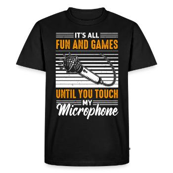 Créateurs de contenu et influenceurs sur les réseaux sociaux - T-shirt Premium bio Homme - noir - Devant - Nico (187cm)