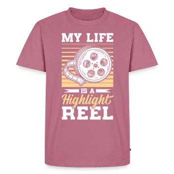 Content Creator & Social Media Influencer - Männer Premium Bio T-Shirt - Mauve - Vorne - Nico (187cm)