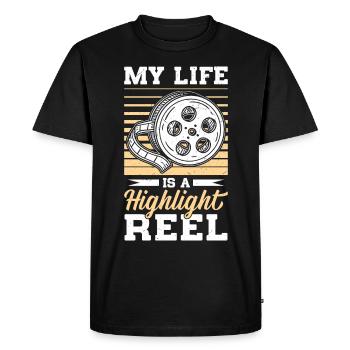 Content Creator & Social Media Influencer - Männer Premium Bio T-Shirt - Schwarz - Vorne - Nico (187cm)