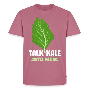 Kale Vegetarian Veganism - Men's Premium Organic T-Shirt - mauve - Front - Nico (187cm)