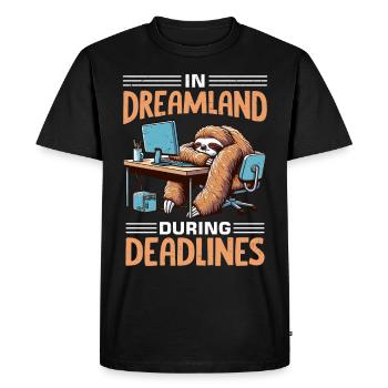 Büro Humor Business Home Office - Men's Premium Organic T-Shirt - black - Front - Nico (187cm)