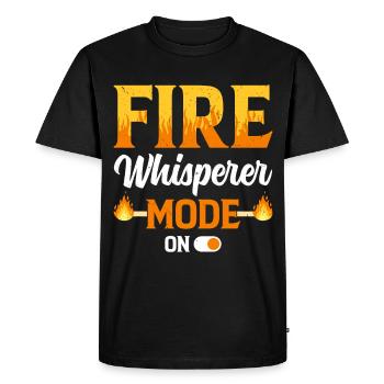 Fire Baton Fire Dance Fire Dancer Fire Dancer - Men's Premium Organic T-Shirt - black - Front - Nico (187cm)