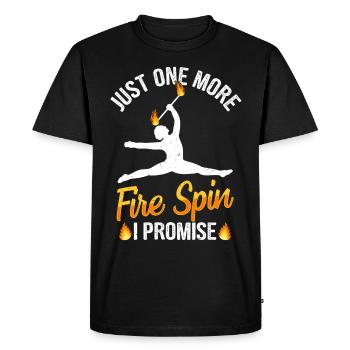 Fire Baton Fire Dance Fire Dancer Fire Dancer - Men's Premium Organic T-Shirt - black - Front - Nico (187cm)