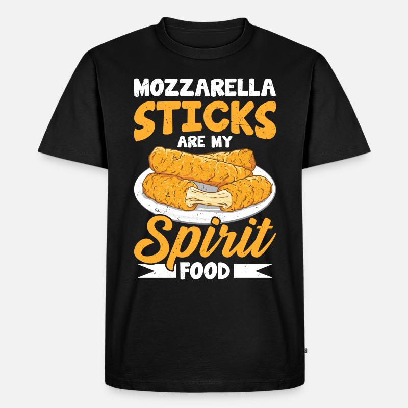 Mozzarella Sticks Cheese - Men's Premium Organic T-Shirt - black