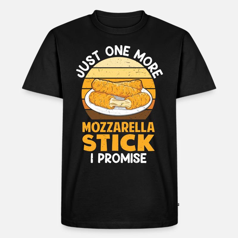 Mozzarella Sticks Cheese - Men's Premium Organic T-Shirt - black