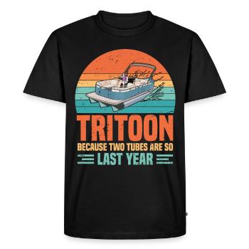 Capitaine Tritoon - T-shirt Premium bio Homme - noir - Devant - Nico (187cm)