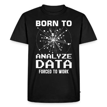 Machine Learning Algorithms AI Data Analyst - Men's Premium Organic T-Shirt - black - Front - Nico (187cm)