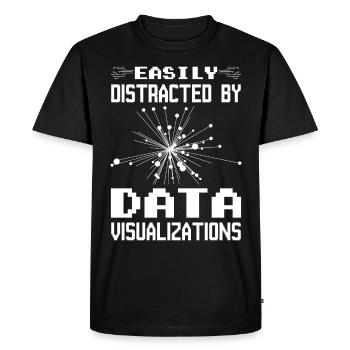 Machine Learning Algorithms AI Data Analyst - Men's Premium Organic T-Shirt - black - Front - Nico (187cm)