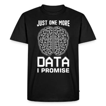 Machine Learning Algorithms AI Data Analyst - Men's Premium Organic T-Shirt - black - Front - Nico (187cm)