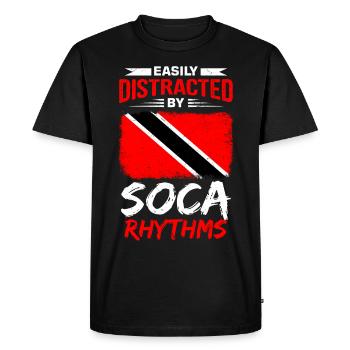 Soca Dance Trinité-et-Tobago - T-shirt Premium bio Homme - noir - Devant - Nico (187cm)