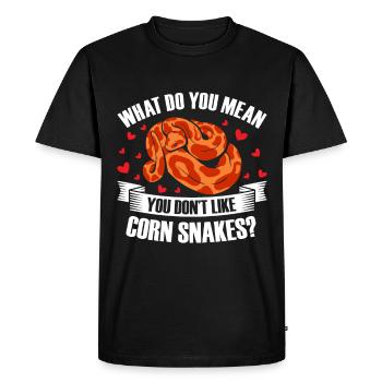 Serpent des blés Snake - T-shirt Premium bio Homme - noir - Devant - Nico (187cm)