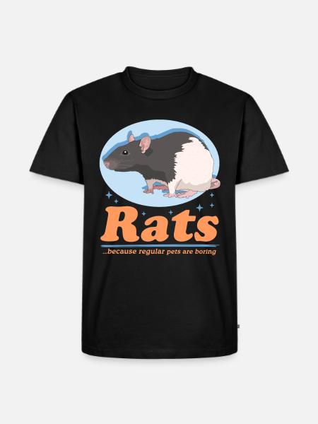 Rat Owner Rat Gift - Men's Premium Organic T-Shirt - black