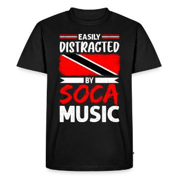 Soca Dance Trinidad Tobago - Men's Premium Organic T-Shirt - black - Front - Nico (187cm)