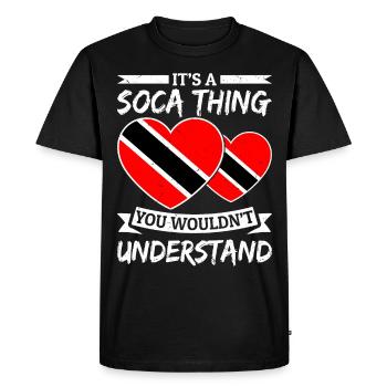 Soca Dance Trinidad Tobago - Men's Premium Organic T-Shirt - black - Front - Nico (187cm)