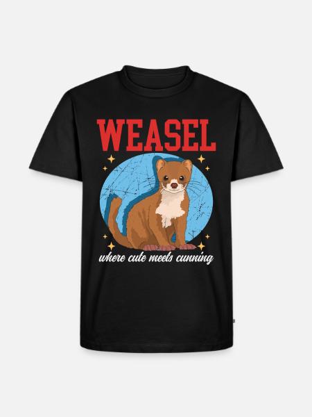 Weasel Mouse Weasel Hermännchen Gift - Men's Premium Organic T-Shirt - black
