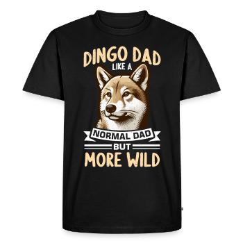 Chien australien Dingo - T-shirt Premium bio Homme - noir - Devant - Nico (187cm)