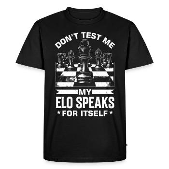 Chess - Men's Premium Organic T-Shirt - black - Front - Nico (187cm)