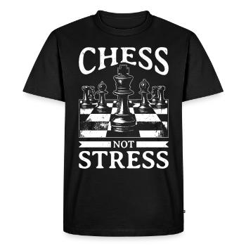 Chess - Men's Premium Organic T-Shirt - black - Front - Nico (187cm)