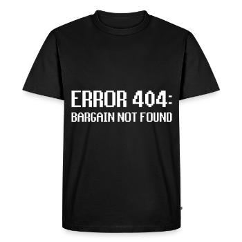 Vide-grenier - T-shirt Premium bio Homme - noir - Devant - Nico (187cm)