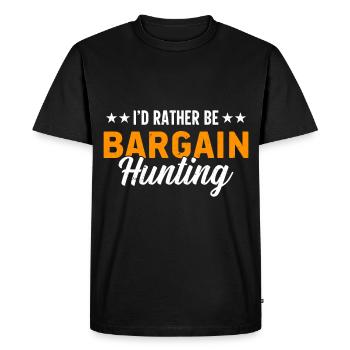 Vente de garage - T-shirt Premium bio Homme - noir - Devant - Nico (187cm)
