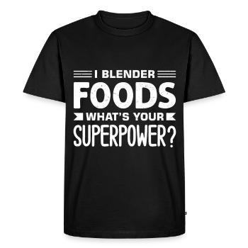 Smoothies Liquid Food - Men's Premium Organic T-Shirt - black - Front - Nico (187cm)