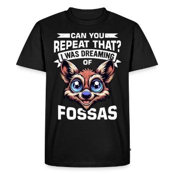 Fossa Animal - Men's Premium Organic T-Shirt - black - Front - Nico (187cm)