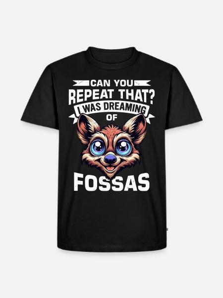 Fossa Tier - Männer Premium Bio T-Shirt - Schwarz