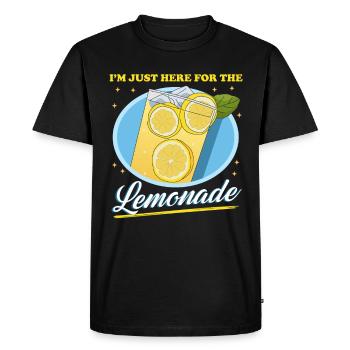 Limonade, limonade au citron, cadeau effervescent - T-shirt Premium bio Homme - noir - Devant - Nico (187cm)