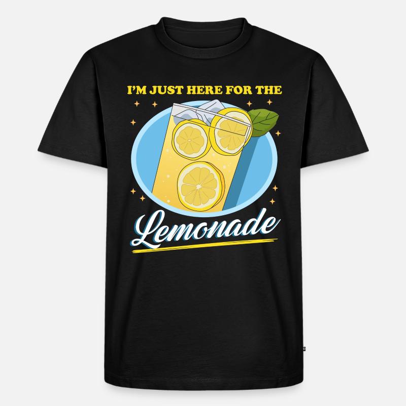 Limonade Zitronen-Limonade Brause Geschenk - Männer Premium Bio T-Shirt - Schwarz