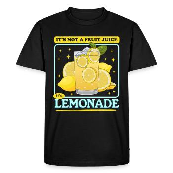 Limonade citron effervescent limonade cadeau - T-shirt Premium bio Homme - noir - Devant - Nico (187cm)