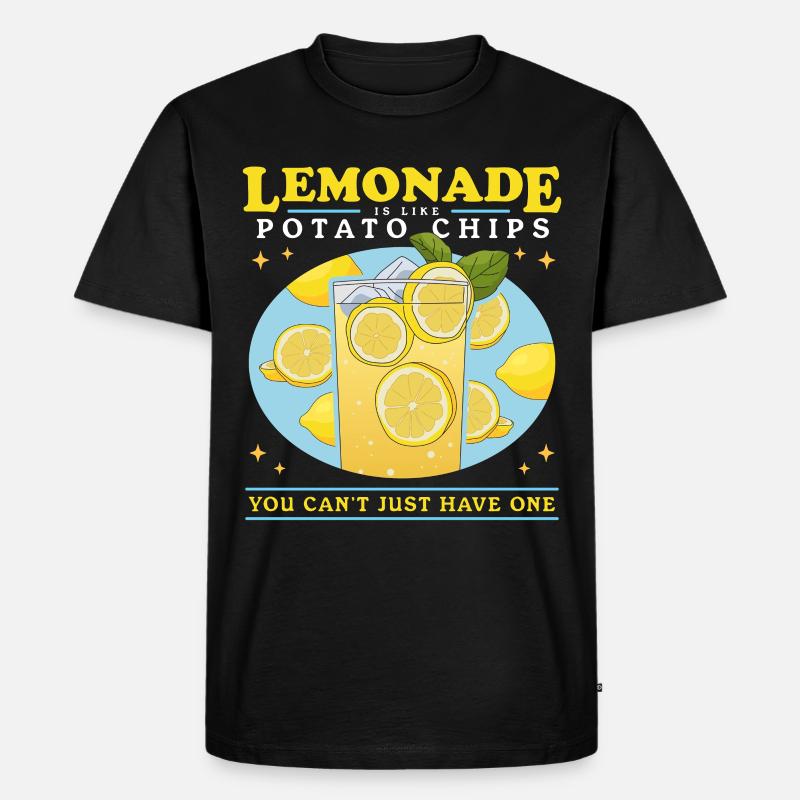 Limonade effervescente citron limonade cadeau - T-shirt Premium bio Homme - noir
