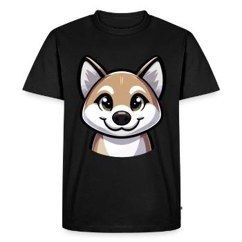 Dingo australien - T-shirt Premium bio Homme - noir - Devant - Nico (187cm)