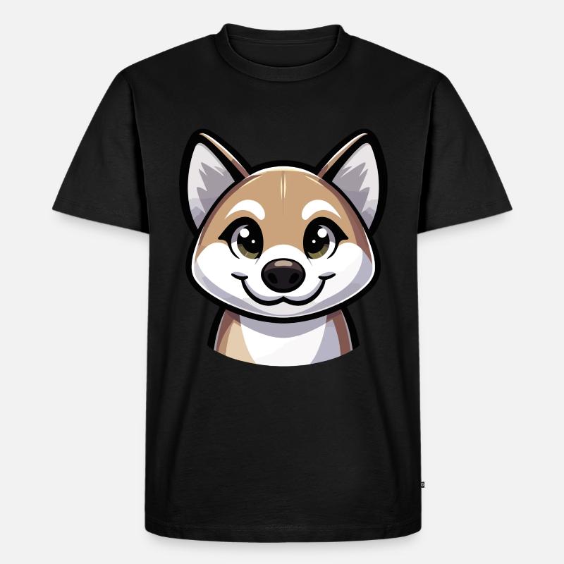 Australischer Dingo - Männer Premium Bio T-Shirt - Schwarz